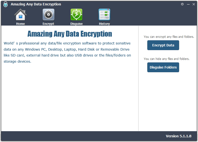 Amazing Any Data Encryption screenshot