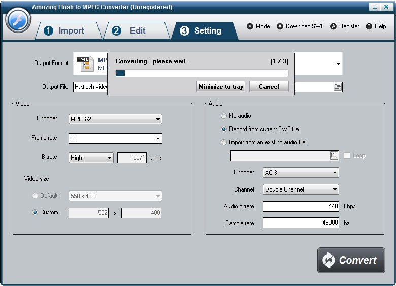  Flash to MPEG Converter 